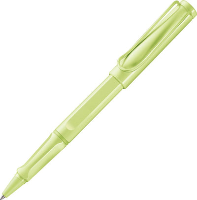 Lamy Tintenroller Safari Spring Green – mit ergonomischem Griff, Strichstärke m – Gehäuse aus robustem ASA-Kunststoff – mit Mine M 63 in Schwarz