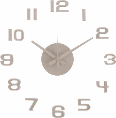 Karlsson Wanduhr DIY Sonnenuntergangszahlen – grau – ø35cm – skandinavische Wanduhr