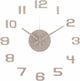Karlsson Wanduhr DIY Sonnenuntergangszahlen – grau – ø35cm – skandinavische Wanduhr