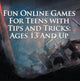 Kinderspielbücher – lustige Online-Spiele für Teenager mit Tipps und Tricks: ab 13 Jahren