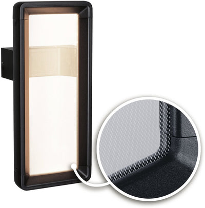 Paulmann Outdoor LED-Wandleuchte Reana dämmerungsgesteuerter Bewegungsmelder (HF) IP44 eckig 176x403 mm 3000K 2x3W 2x130lm 230V Anthrazit Metall