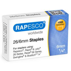 Heftklammern Rapeco S11661Z3 Stahl Silber 1000 Stück