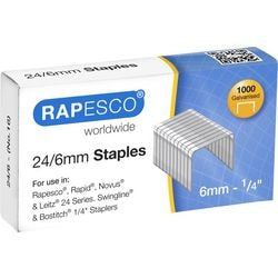 Heftklammern Rapeco S24607Z3 Stahl Silber 1000 Stück