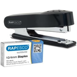 Tackerset Rapesco 1573 ABS (Acrylnitril-Butadien-Styrol), Metall schwarz