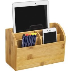 Stiftebox Steinpilz braun 150 mm x 227 mm x 97 mm Bambus