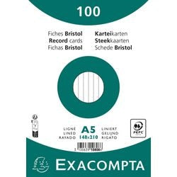 Karteikarten Exacompta 10808se, weißes Papier