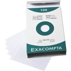 Karteikarten Exacompta 13802x weißes Papier