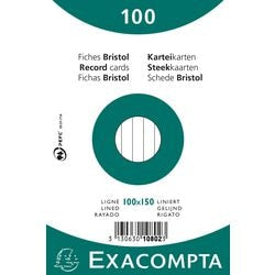 Karteikarten Exacompta 10802x weißes Papier