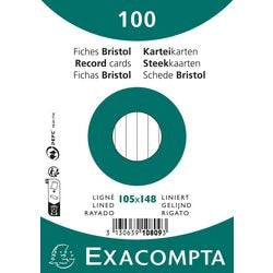 Karteikarten Exacompta 10809se, weißes Papier