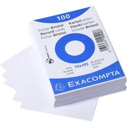Karteikarten Exacompta 10500se, weißes Papier