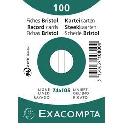 Karteikarten Exacompta 10800se, weißes Papier
