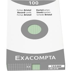 Karteikarten Exacompta 13248e grünes Papier