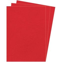 Packung mit 100 Einbanddeckeln rot 5370305 Fellowes Lederkarton A4