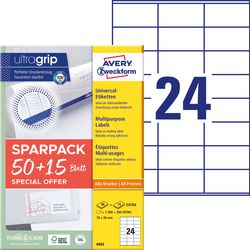 Etiketten Avery Zweckform weiß