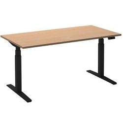 Sitz-Steh-Schreibtisch Ceha ade2plhl128q9005be Buche Melamin, Metall