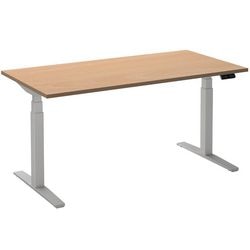 Sitz-Steh-Schreibtisch Ceha ade2plhl148q9016be Buche Melamin, Metall