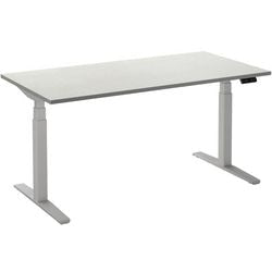 Sitz-Steh-Schreibtisch ceha ade2plme188q9016w weißes Melamin, Metall
