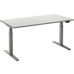 Sitz-Steh-Schreibtisch ceha ade2plme189q9006w weißes Melamin, Metall