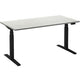 Sitz-Steh-Schreibtisch Ceha ade2plme208q9005w weißes Melamin, Metall
