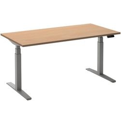 Sitz-Steh-Schreibtisch Ceha ade2plhl188q9006be Buche Melamin, Metall