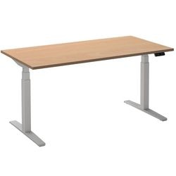 Sitz-Steh-Schreibtisch Ceha ade2plhl189q9016be Buche Melamin, Metall