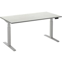 Sitz-Steh-Schreibtisch ceha ade2plme208q9016w weißes Melamin, Metall