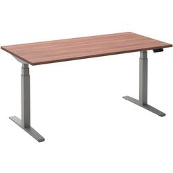 Sitz-Steh-Schreibtisch Ceha ade2plhl128q9006ha Havanna Melamin, Metall