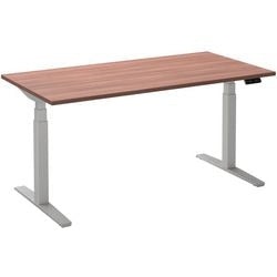 Sitz-Steh-Schreibtisch Ceha ade2plhl148q9016ha Havanna Melamin, Metall