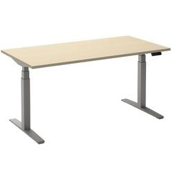 Sitz-Steh-Schreibtisch Ceha ade2plhl148q9006ah Ahorn Melamin, Metall