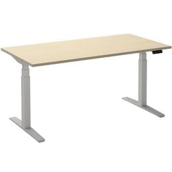 Sitz-Steh-Schreibtisch Ceha ade2plhl148q9016ah Ahorn Melamin, Metall