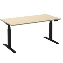 Sitz-Steh-Schreibtisch Ceha ade2plhl168q9005ah Ahorn Melamin, Metall