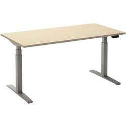 Sitz-Steh-Schreibtisch Ceha ade2plhl168q9006ah Ahorn Melamin, Metall
