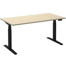 Sitz-Steh-Schreibtisch Ceha ade2plhl188q9005ah Ahorn Melamin, Metall