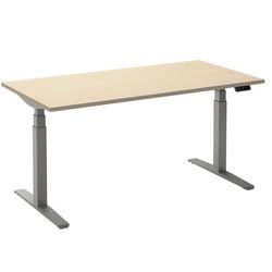 Sitz-Steh-Schreibtisch Ceha ade2plhl189q9006ah Ahorn Melamin, Metall