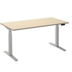Sitz-Steh-Schreibtisch Ceha ade2plhl208q9016ah Ahorn Melamin, Metall