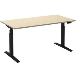 Sitz-Steh-Schreibtisch Ceha ade2plme188q9005ah Ahorn Melamin, Metall