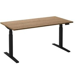 Sitz-Steh-Schreibtisch Ceha ade2plhl208q9005ret Eiche Tabak Melamin, Metall