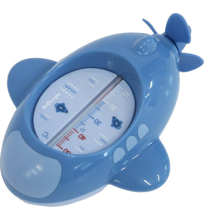 Bo Jungle – manuelles Badethermometer Baby – klare Temperaturanzeige – lustige und verspielte Form – aufziehbar – manuelles U-Boot-Badethermometer