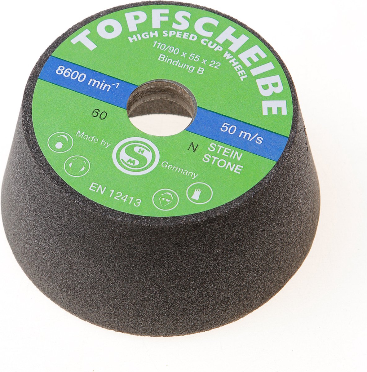 Bosch Zubehör Schleifschüssel, konisch - Steinbeton 90 mm, 110 mm, 55 mm, 24 1 Stück - 1608600239