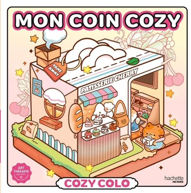 Hachette Heroes Cozy Colo – Mon Coin Cozy (meine gemütliche Ecke) – Hachette – Malbuch für Erwachsene