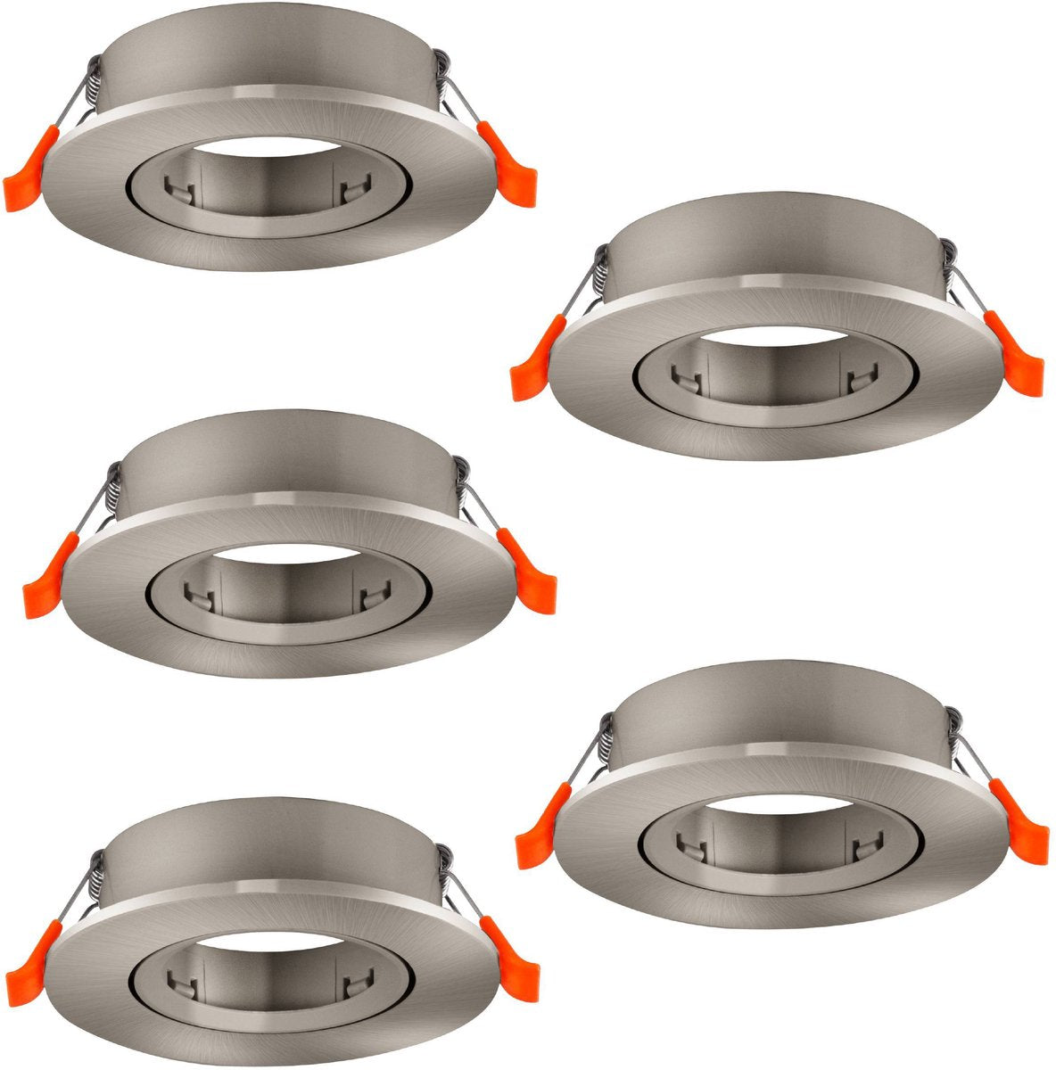 Eglo Barranco Einbaustrahler - gu10 - ø 9 cm - grau - Set à 5 Stück - neigbar
