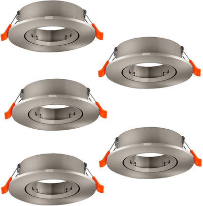 Eglo Barranco Einbaustrahler - gu10 - ø 9 cm - grau - Set à 5 Stück - neigbar
