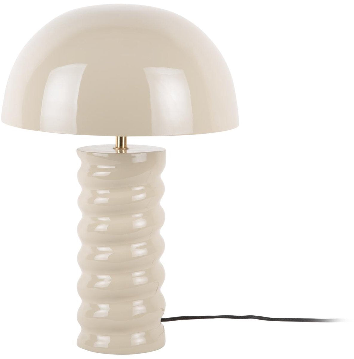 Leitmotiv Tischlampe Gracio - warmes Grau - ø30cm - skandinavisch
