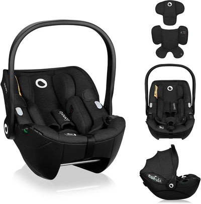 Lionelo Moxie i-Size – Autositz-Babytrage ab der Geburt – 40–87 cm – rückwärtsgerichtet (rwf) – Bambusstoff – Dri-Seat – leicht 4,3 kg – Isofix-kompatibel – Memory-Schaum – Magnetgurte – Sonnendach – verstellbare Kopfstütze
