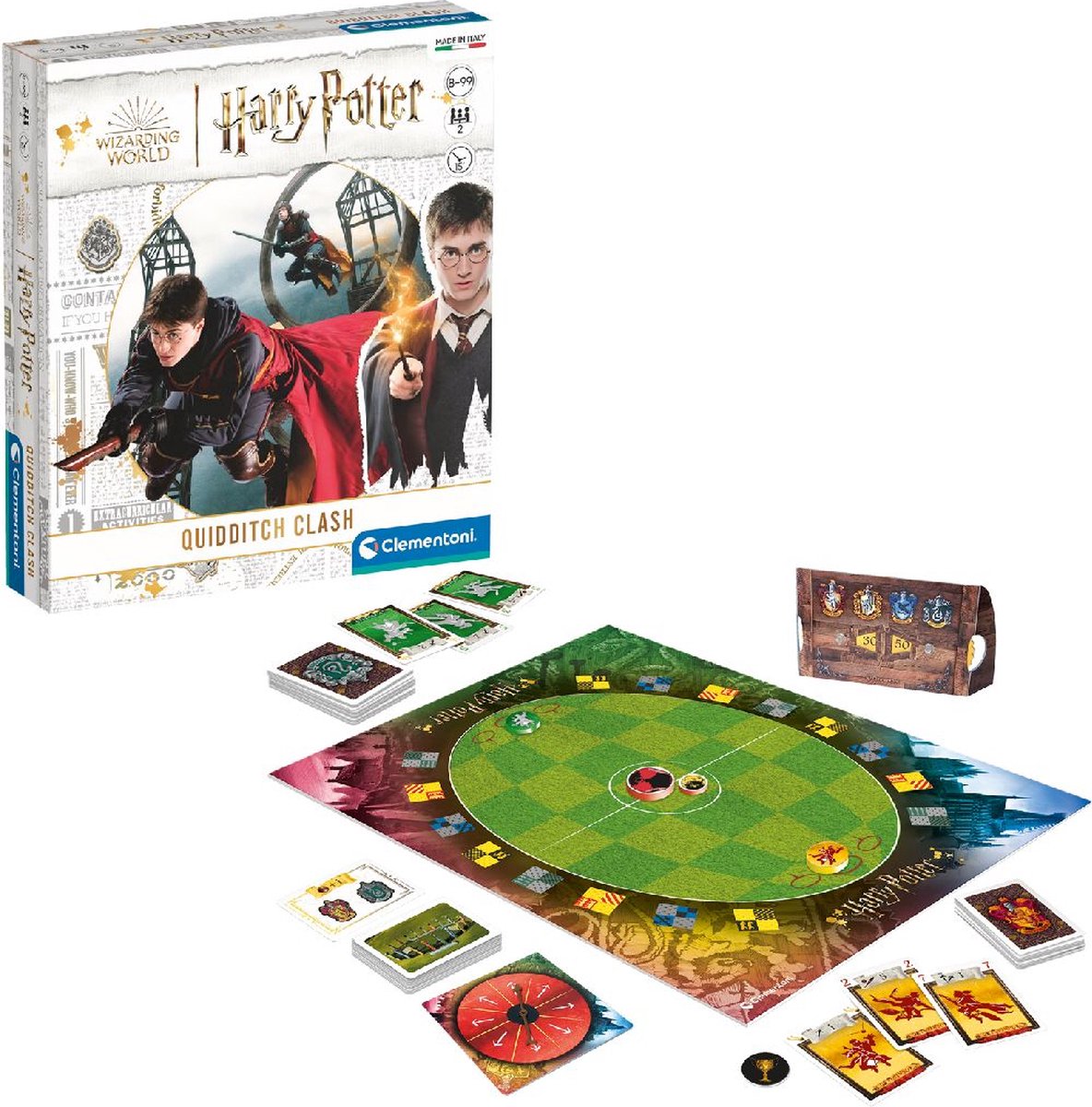 Clementoni – Harry Potter – Brettspiel Quidditch-Kampf – ab 8 Jahren