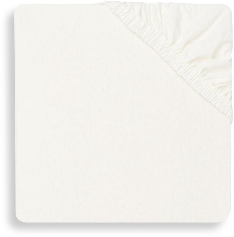 Jollein – Baby-Spannbettlaken-Matratzen-Jersey (Elfenbein) – Baumwolle – Spannbettlaken-Box – 75 x 95 cm