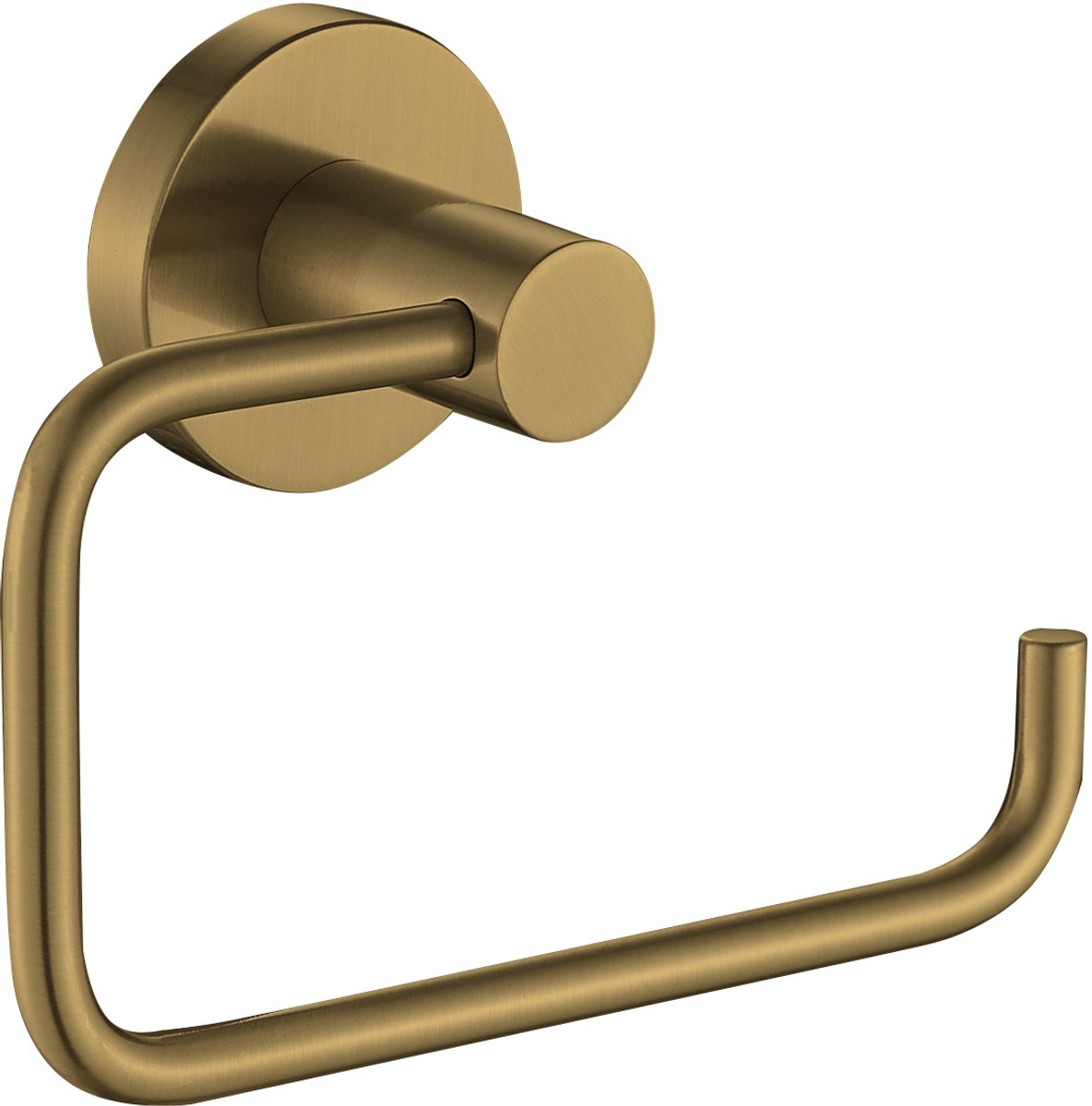 Plieger Toilettenpapierhalter Vigo – Toilettenpapierhalter ohne Klappe – mit Schrauben – 10 Jahre Garantie – Gold gebürstet
