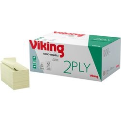 Handtuch aus Wikingerpapier mit V-Faltung, grün, 100 % recycelt, 15 x 250 Stück