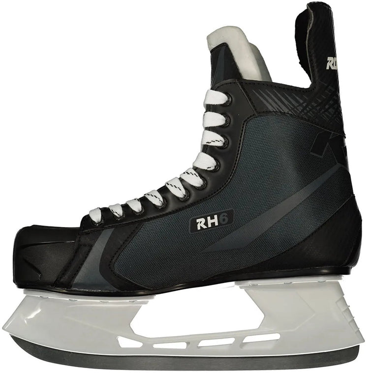 Roces – Rh 6 – Eishockey-Schlittschuhe – Schlittschuhe Herren – Schwarz und Weiß – Knöchelschalen-Komfortfutter mit hohem Halt – Größe EU 41