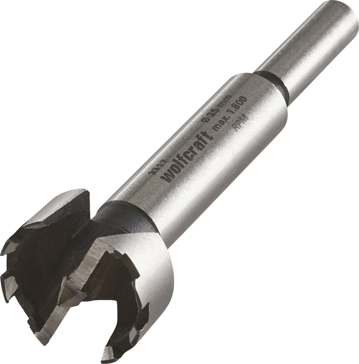 Wolfcraft – Scharnierbohrer 25 mm – Forstnerbohrer – Holzzylinderbohrer – 3317000